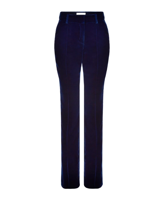 Бархатные брюки прямого кроя Nina Ricci, синий
Бархатные брюки прямого кроя Nina Ricci, синий