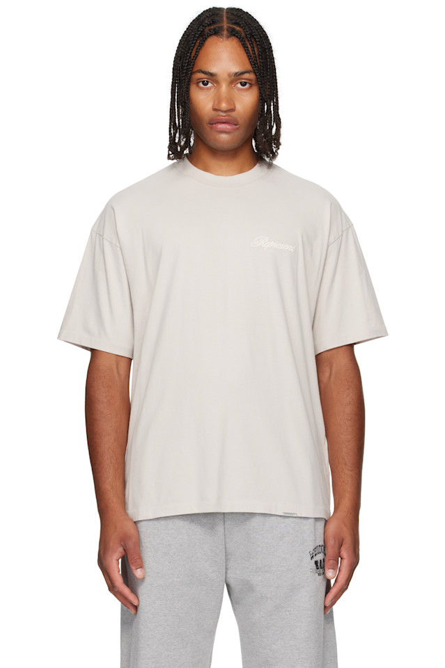 Футболка с логотипом Script Represent, цвет concrete
Футболка с логотипом Script Represent, цвет concrete