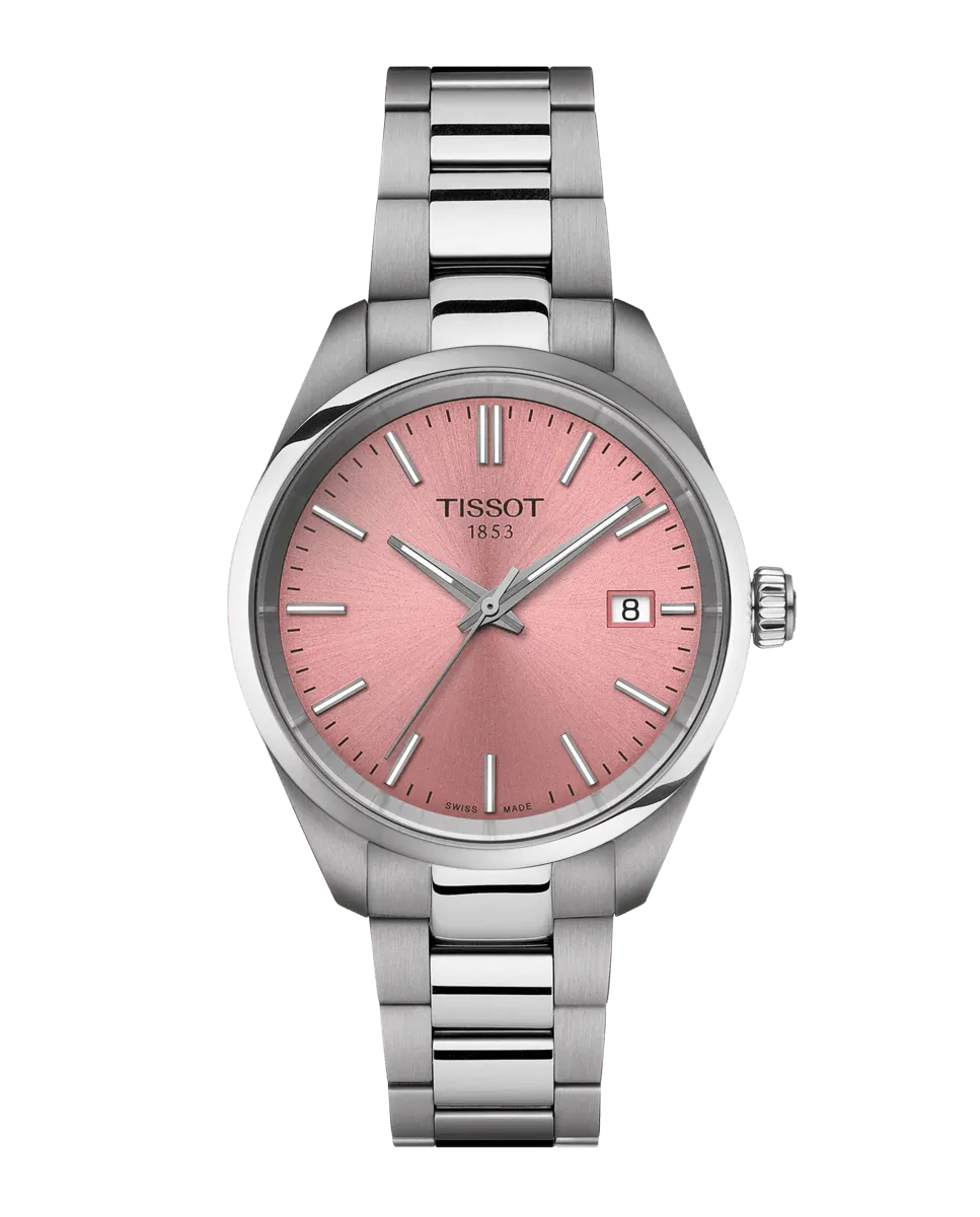 Женские часы PR100, кварцевая сталь, розовый циферблат Tissot, серебряный
Женские часы PR100, кварцевая сталь, розовый циферблат Tissot, серебряный