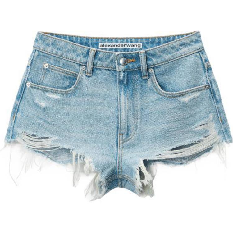 Рифленые шорты с бахромой Alexander Wang, синий
Рифленые шорты с бахромой Alexander Wang, синий