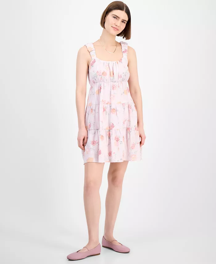 Мини-платье с ярусами и пузырчатыми бретелями для девушек Pink Rose, розовый
Мини-платье с ярусами и пузырчатыми бретелями для девушек Pink Rose, розовый