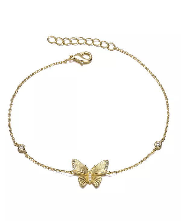 Очаровательный браслет-бабочка с покрытием из 14-каратного золота и кубическими цирконами Gigigirl, gold
Очаровательный браслет-бабочка с покрытием из 14-каратного золота и кубическими цирконами Gigigirl, gold