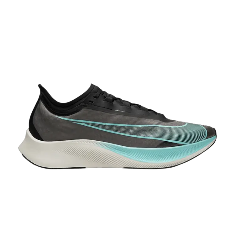 Кроссовки Zoom Fly 3 'Black Aurora Green', черный 
Кроссовки Zoom Fly 3 'Black Aurora Green', черный