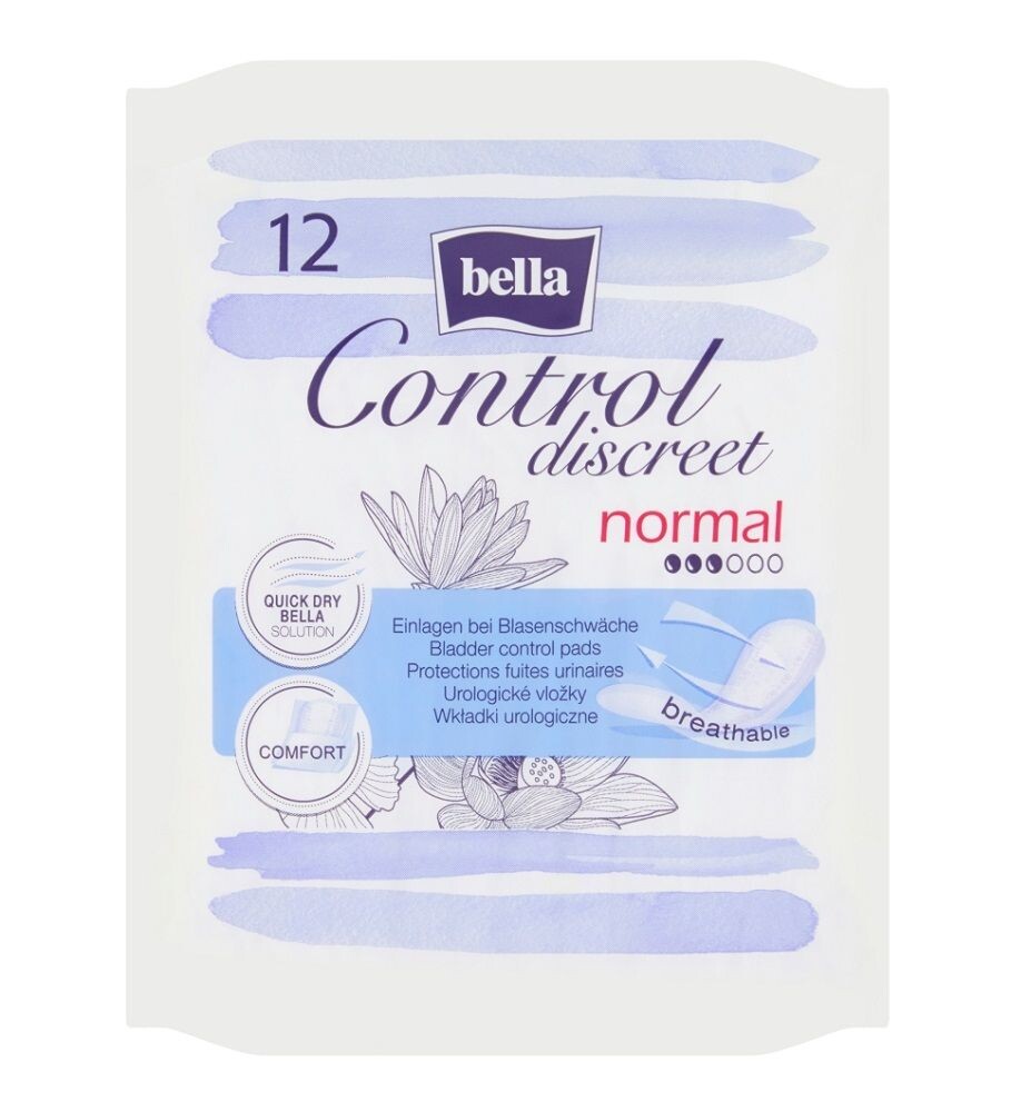Bella Control Discreet Normal урологическая вставка, 12 шт.
Bella Control Discreet Normal урологическая вставка, 12 шт.
