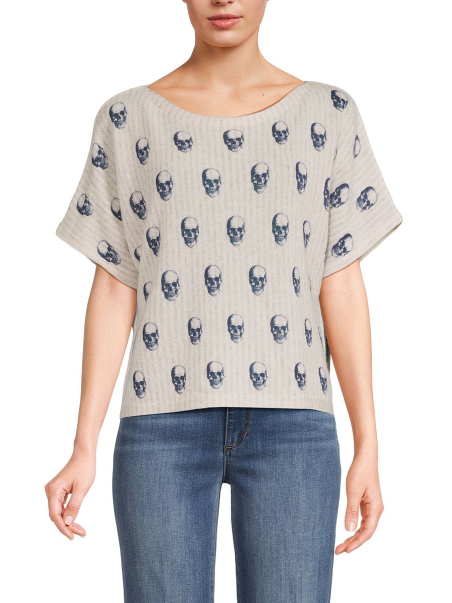 Кашемировый топ с принтом черепа Marcella 360 Cashmere, цвет Grey Multicolor
Кашемировый топ с принтом черепа Marcella 360 Cashmere, цвет Grey Multicolor