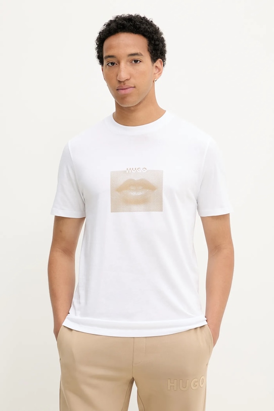 Хлопковая футболка Hugo, белый
Хлопковая футболка Hugo, белый