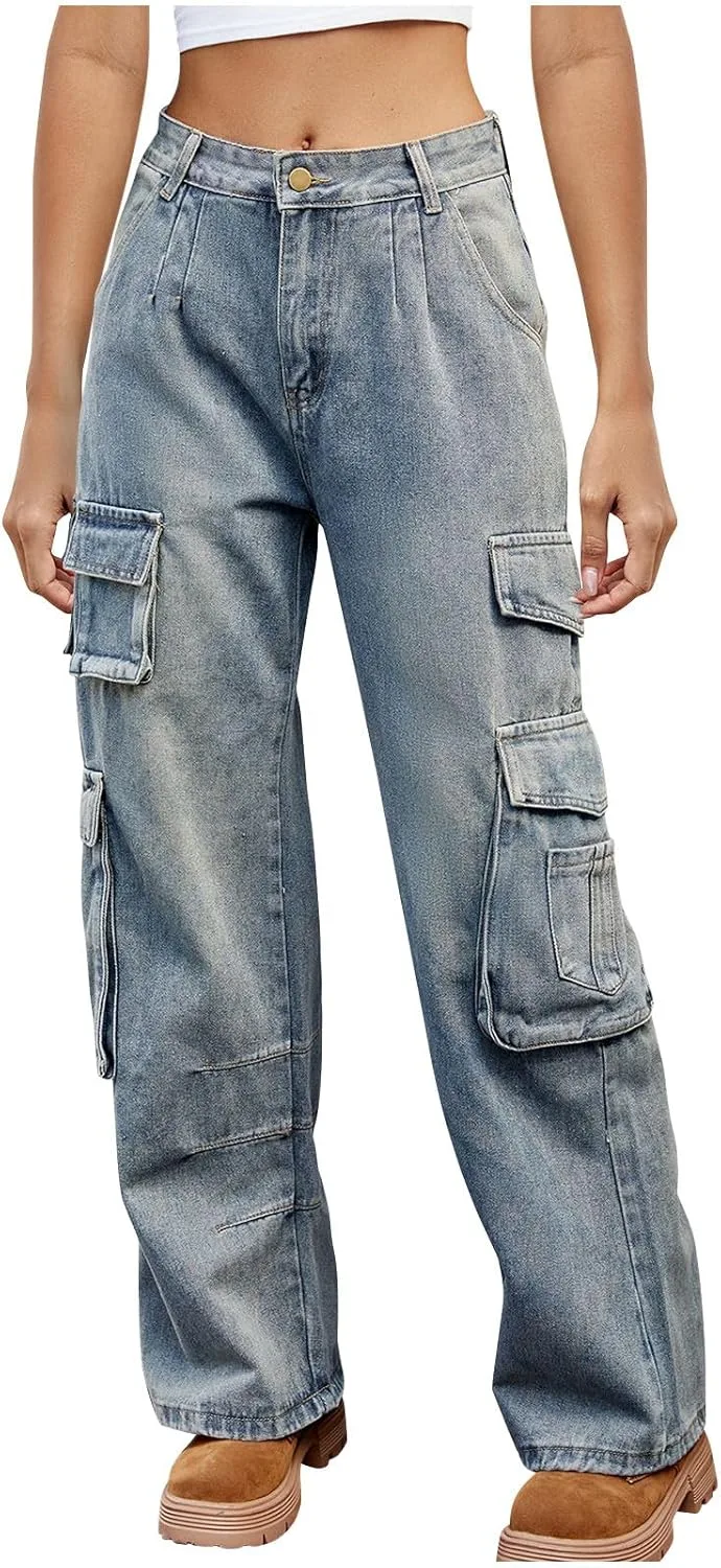 Женские джинсы Wide Leg с потертостями и карманом
Женские джинсы Wide Leg с потертостями и карманом