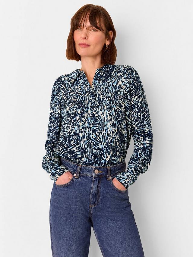 Рубашка с леопардовым вихревым принтом Whistles, синий/разноцветный
Рубашка с леопардовым вихревым принтом Whistles, синий/разноцветный
