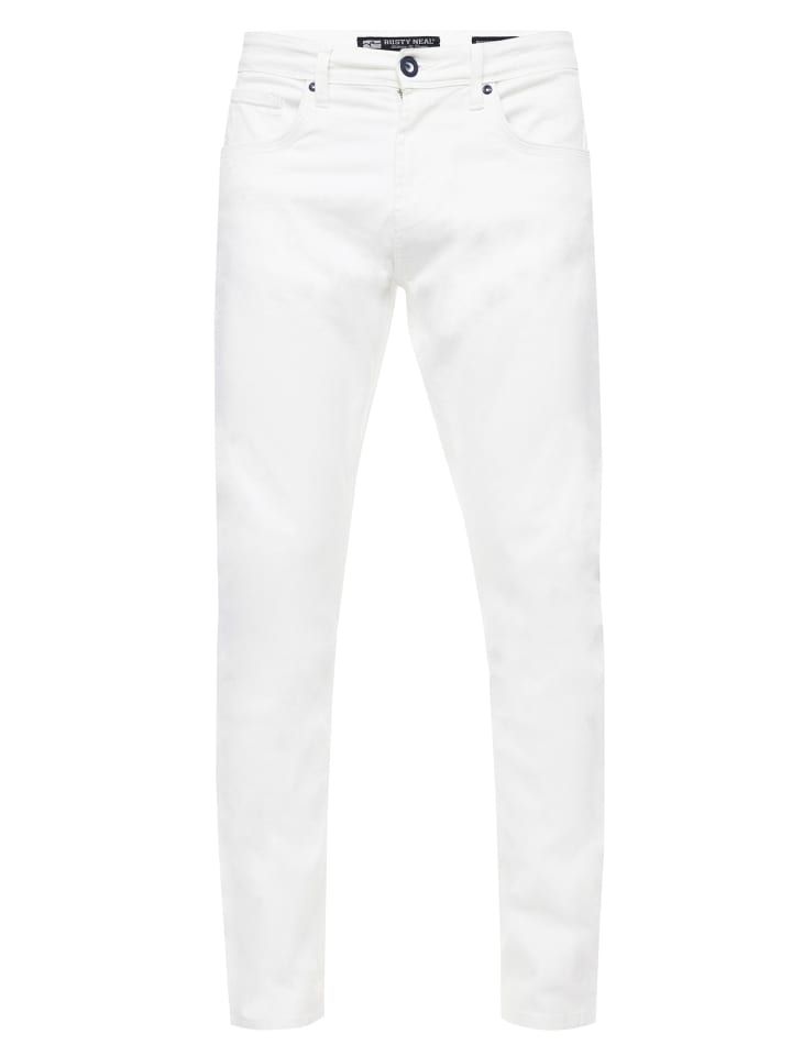 Rusty Neal Белые джинсовые брюки "MELVIN" зауженного кроя из эластичного хлопка, белого цвета
Rusty Neal Белые джинсовые брюки "MELVIN" зауженного кроя из эластичного хлопка, белого цвета