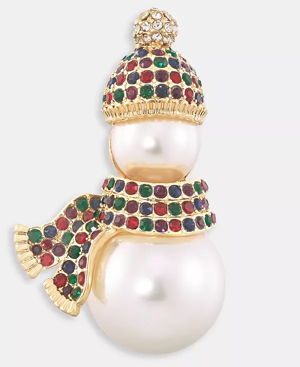 Брошь-Снеговик с разноцветными кристаллами, имитирующая золотистый жемчуг Holiday Lane, multi
Брошь-Снеговик с разноцветными кристаллами, имитирующая золотистый жемчуг Holiday Lane, multi