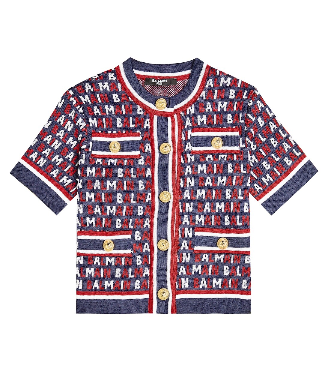 Кардиган из смесового хлопка с монограммой Balmain, синий
Кардиган из смесового хлопка с монограммой Balmain, синий