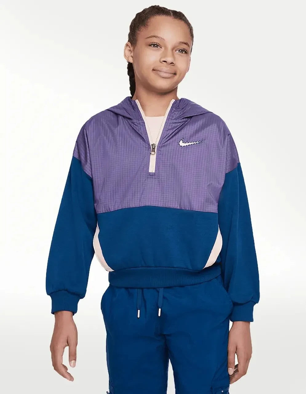 Детская толстовка Nike Outdoor Play, фиолетовая, флисовая, с застежкой-молнией до половины, с длинными рукавами, GBO44
Детская толстовка Nike Outdoor Play, фиолетовая, флисовая, с застежкой-молнией до половины, с длинными рукавами, GBO44