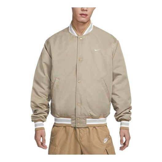 Куртка Nike Sportswear Authentics Dugout Jacket 'Khaki White', хаки 
Куртка Nike Sportswear Authentics Dugout Jacket 'Khaki White', хаки