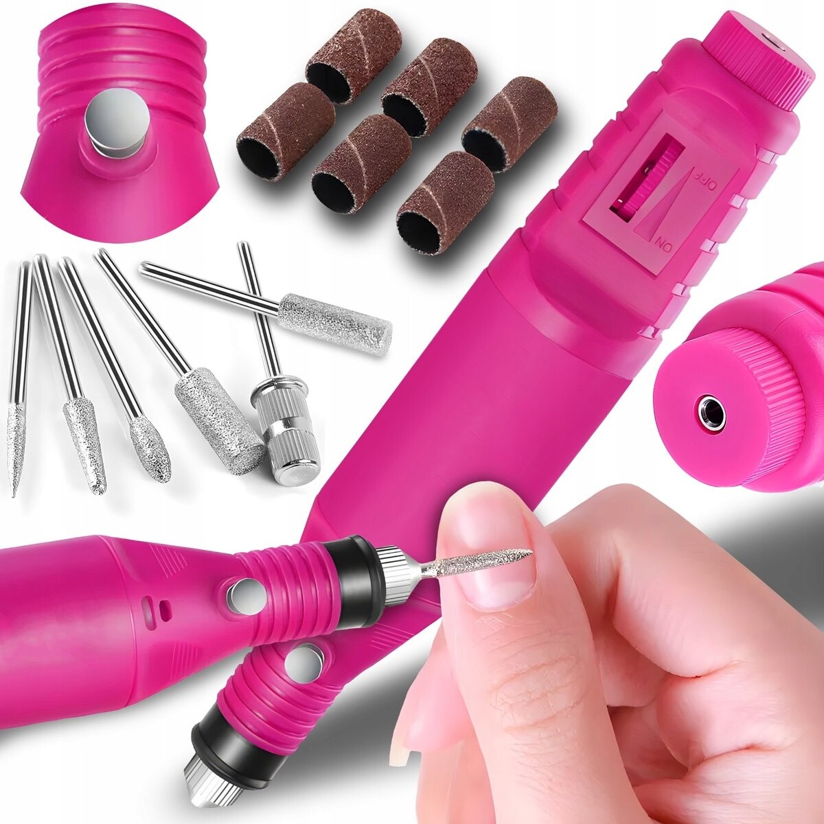 Фрезерный станок для маникюра, педикюра, гибриды, маленький розовый набор фрез NETBUY 
Фрезерный станок для маникюра, педикюра, гибриды, маленький розовый набор фрез NETBUY