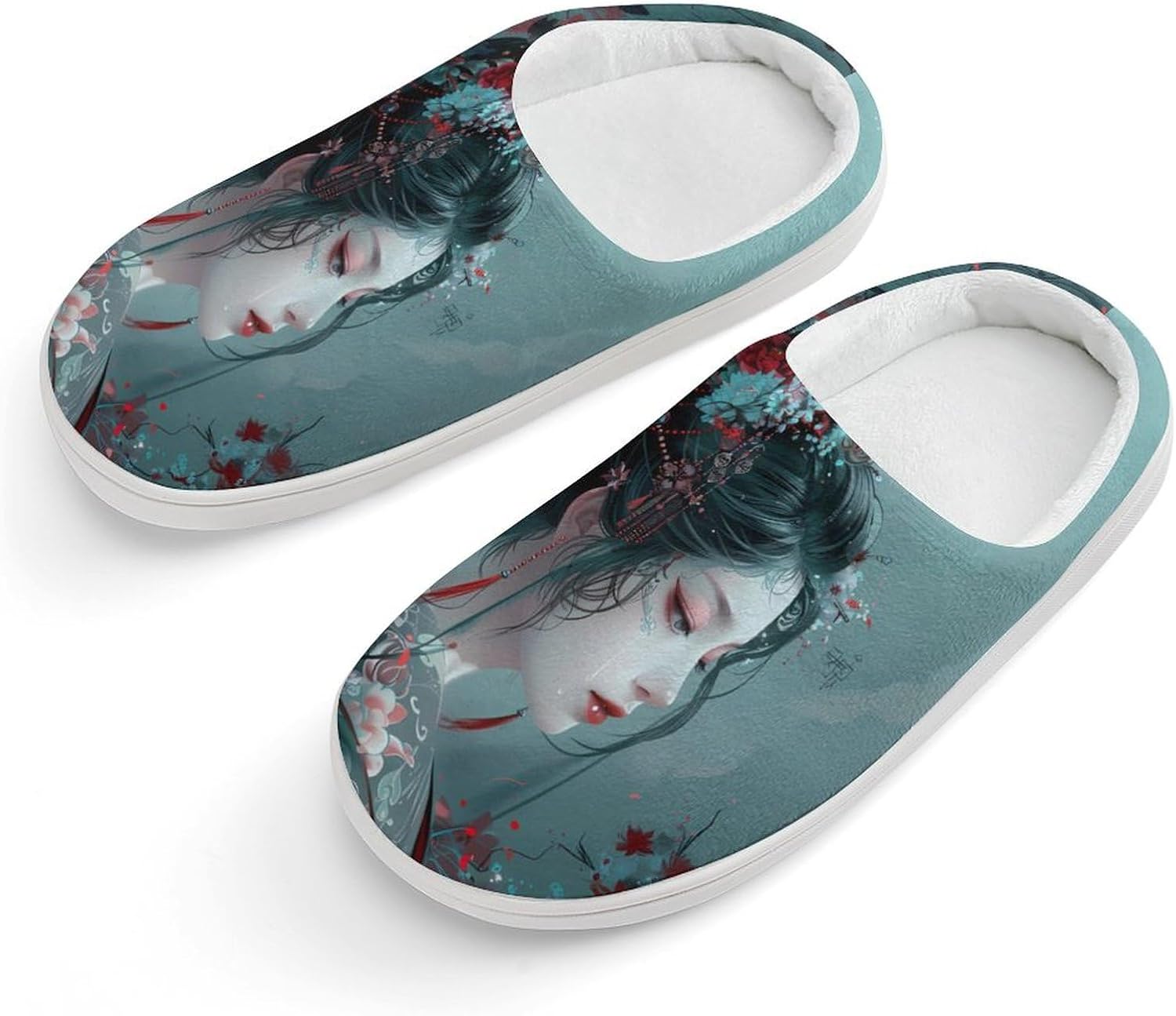 Красивые японские гейши Милые хлопковые тапочки Нескользящие домашние тапочки с принтом для дома и улицы Generic, белый
Красивые японские гейши Милые хлопковые тапочки Нескользящие домашние тапочки с принтом для дома и улицы Generic, белый
