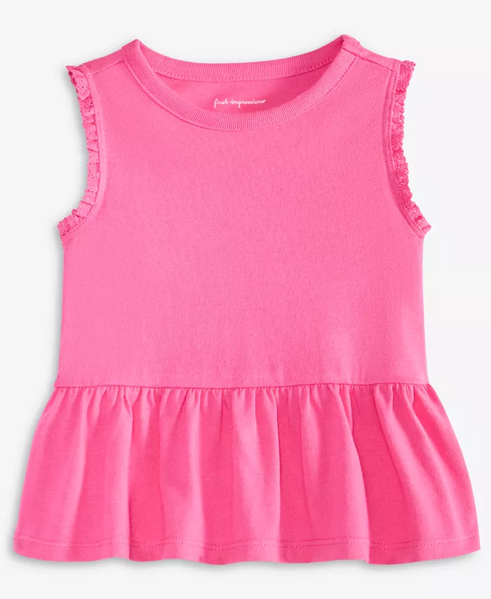 Детская майка с рюшами из ребристой ткани для девочек First Impressions, розовый
Детская майка с рюшами из ребристой ткани для девочек First Impressions, розовый
