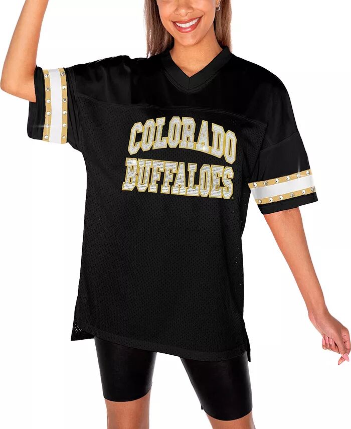 Женская черная футболка Colorado Buffaloes Until Kickoff со стразами Gameday Couture
Женская черная футболка Colorado Buffaloes Until Kickoff со стразами Gameday Couture
