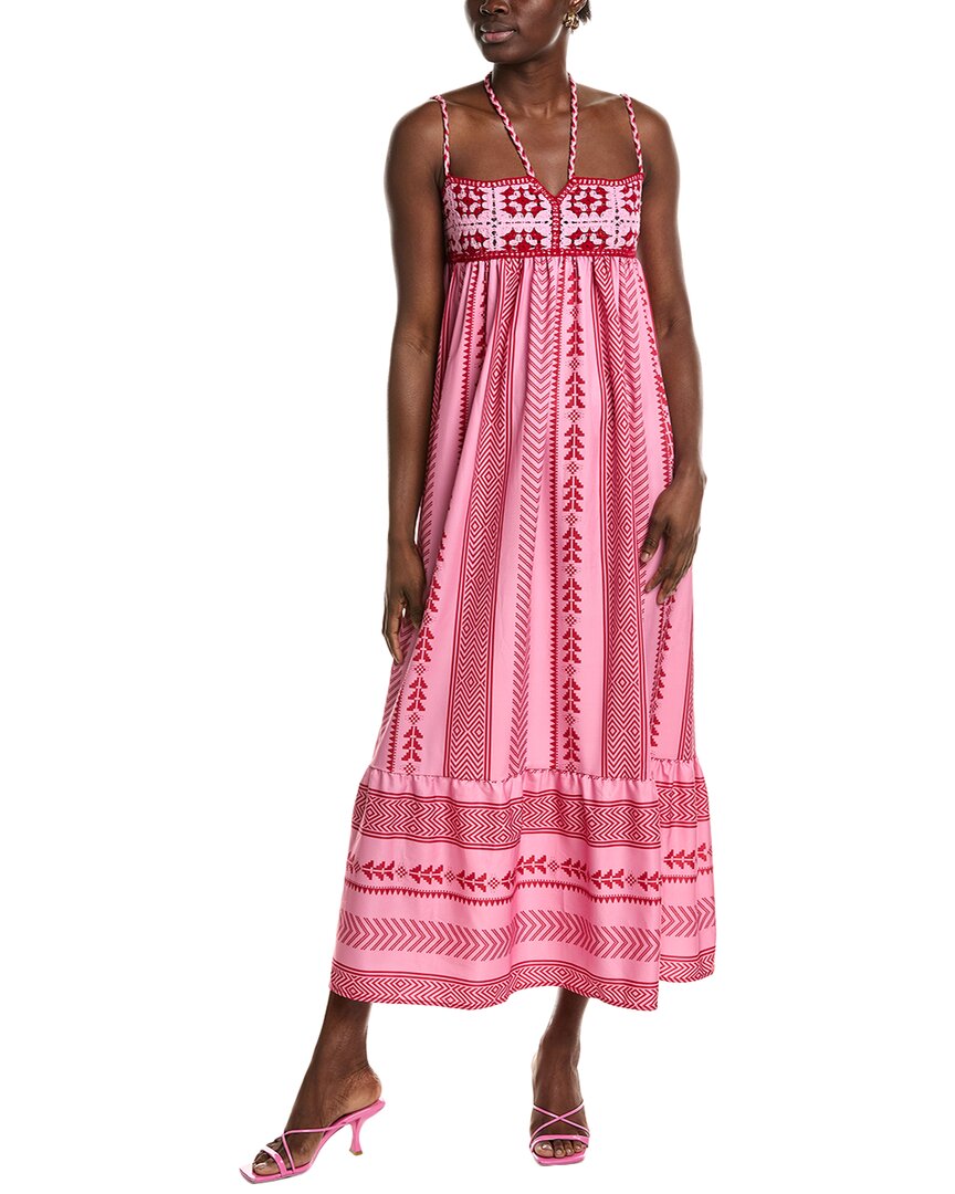 IPPONELLI Кружевной лиф Миди платье, розовый 
IPPONELLI Кружевной лиф Миди платье, розовый