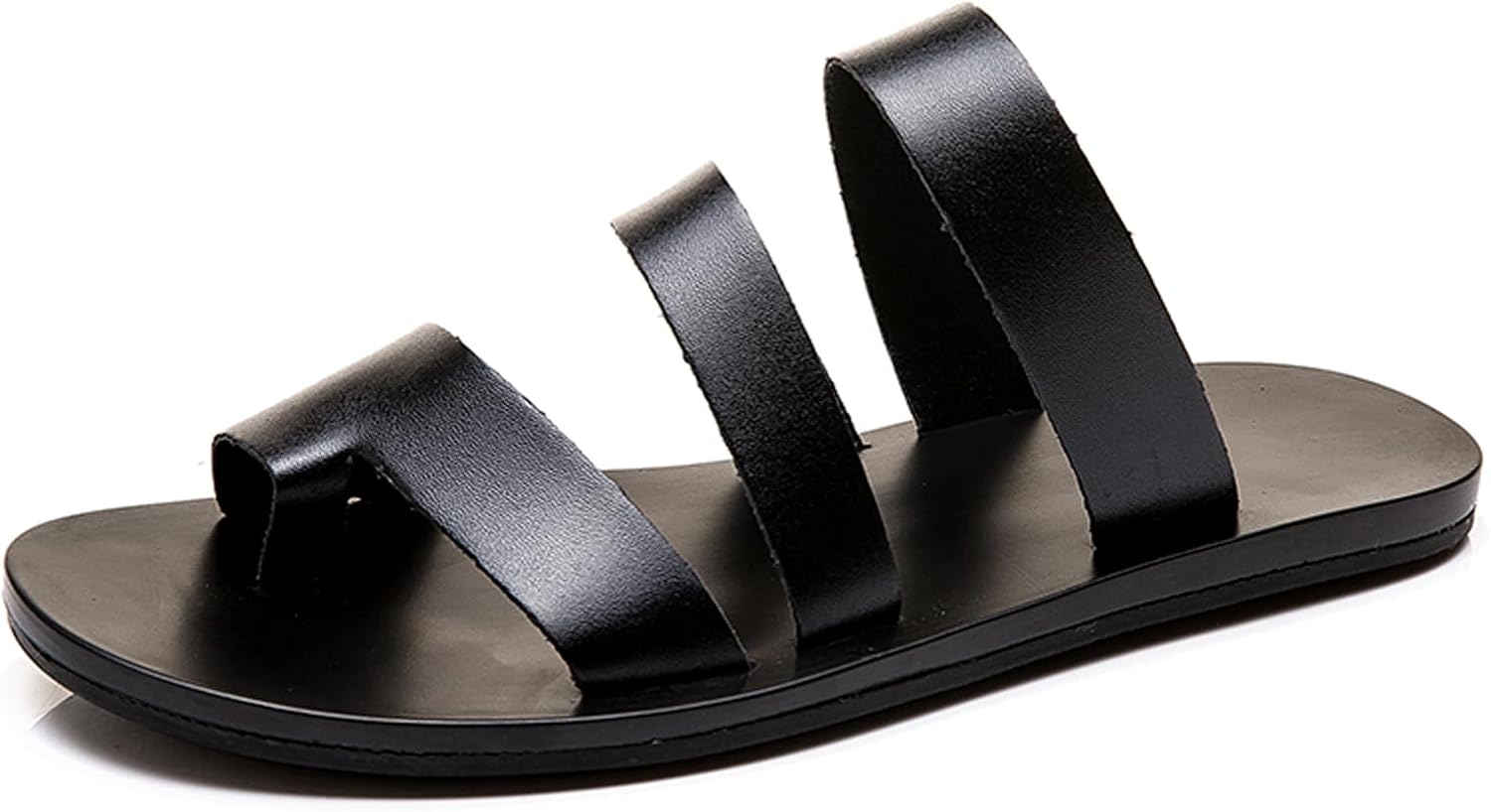 Мужские кожаные сандалии с открытым носком и ремешками AMAZIDEAL, модные сандалии на плоской подошве, дышащие повседневные пляжные шлепанцы, черный
Мужские кожаные сандалии с открытым носком и ремешками AMAZIDEAL, модные сандалии на плоской подошве, дышащие повседневные пляжные шлепанцы, черный