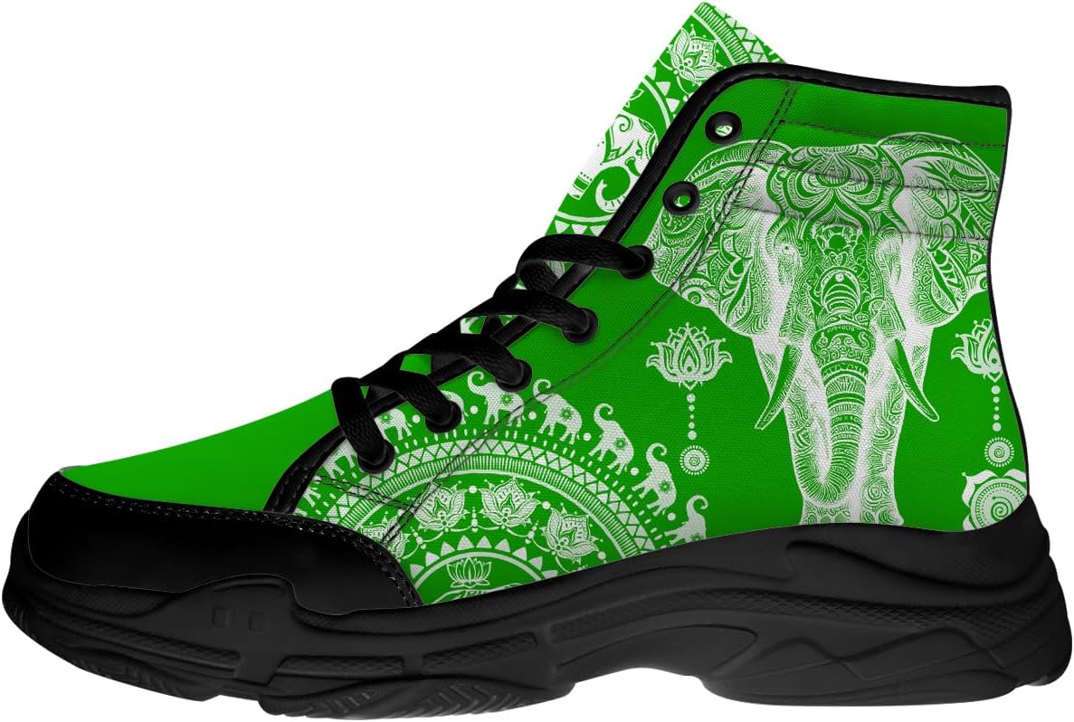 Кеды Quorax Elephant для женщин и мужчин Mandala высокие тканевые туфли Подарки для нее и для него, 3109 Green
Кеды Quorax Elephant для женщин и мужчин Mandala высокие тканевые туфли Подарки для нее и для него, 3109 Green