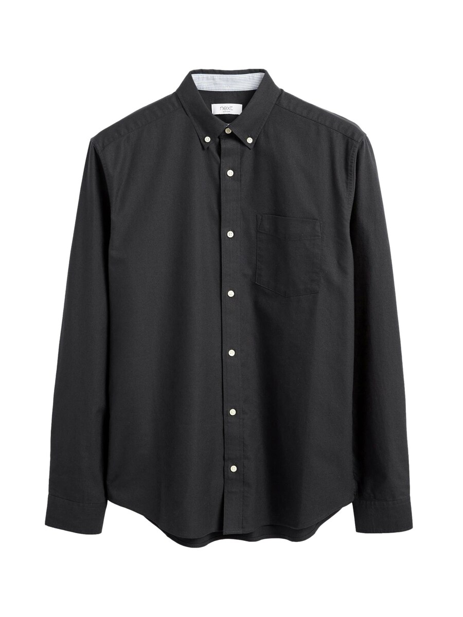 Рубашка обычного кроя на пуговицах Next, черный
Рубашка обычного кроя на пуговицах Next, черный