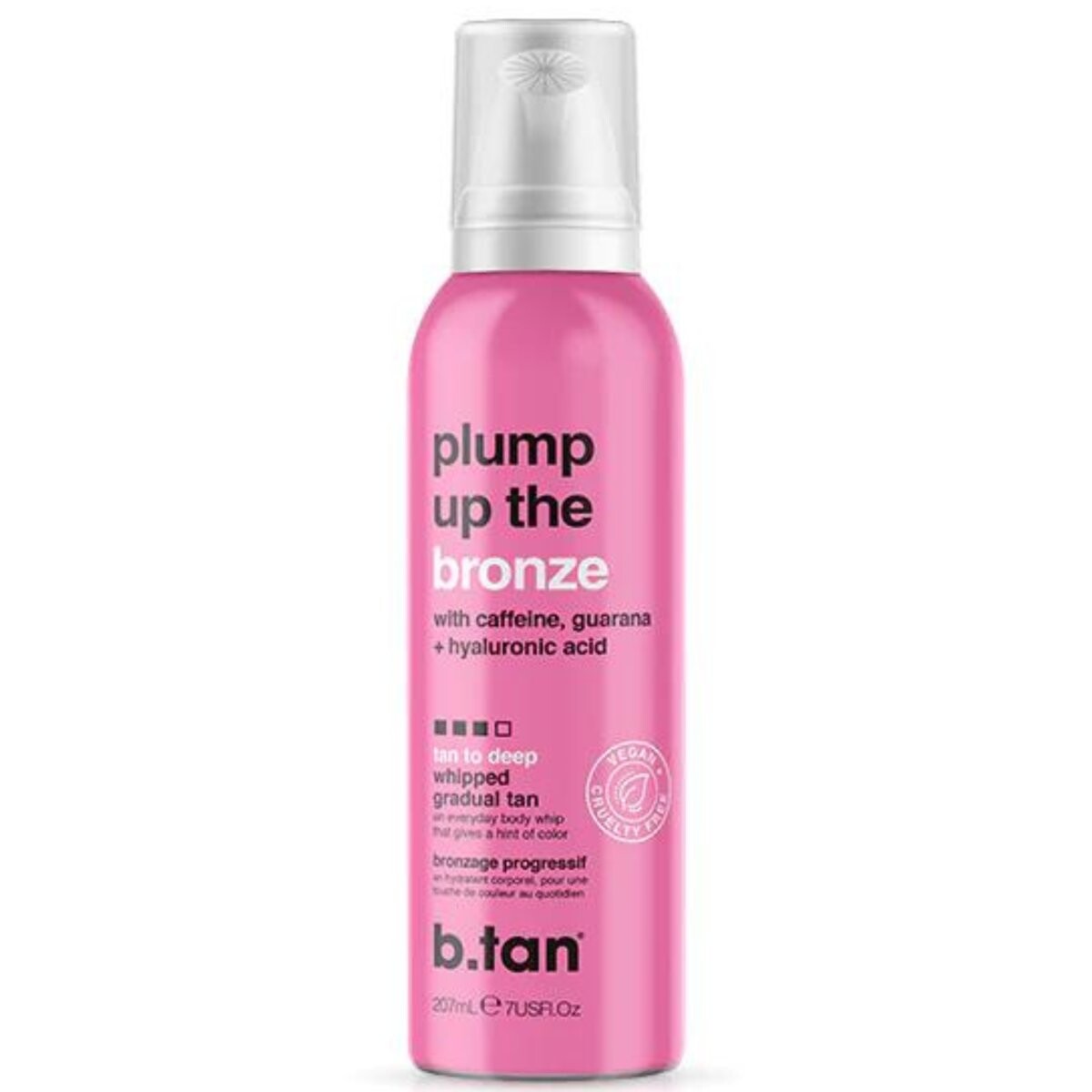 B.tan Plump Up The Bronze, Легкий бронзирующий мусс, 207 мл
B.tan Plump Up The Bronze, Легкий бронзирующий мусс, 207 мл