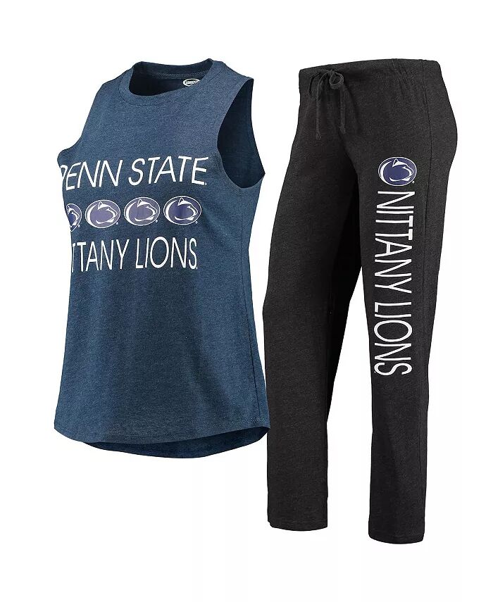 Женский черный, темно-синий комплект для сна Penn State Nittany Lions, майка и брюки Concepts Sport
Женский черный, темно-синий комплект для сна Penn State Nittany Lions, майка и брюки Concepts Sport