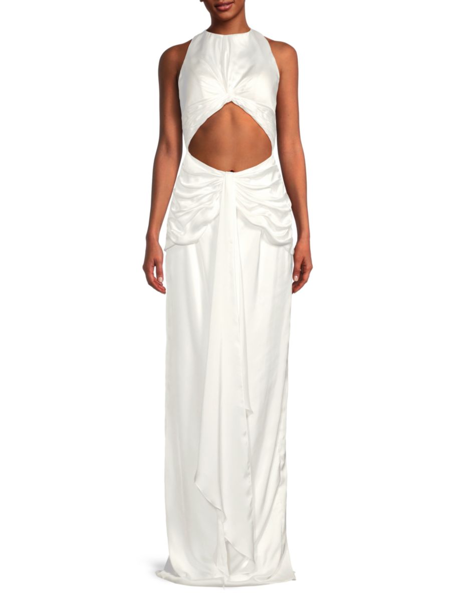 Платье Sia с вырезами и рюшами Andrea Iyamah, белый
Платье Sia с вырезами и рюшами Andrea Iyamah, белый