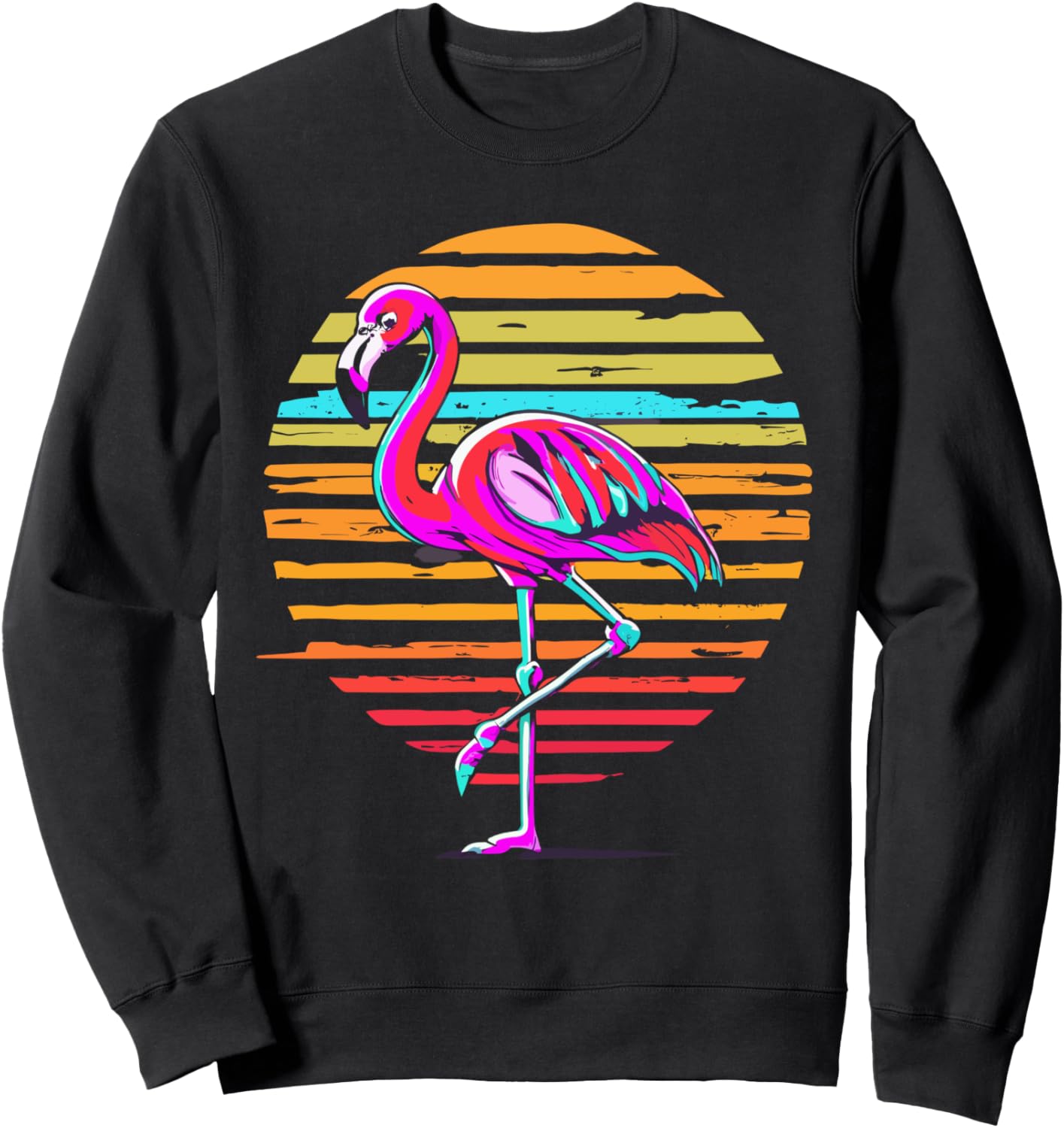 Толстовка в стиле ретро с изображением фламинго и пейзажа 80-х годов Flamingo Retro Sunset Co., черный
Толстовка в стиле ретро с изображением фламинго и пейзажа 80-х годов Flamingo Retro Sunset Co., черный