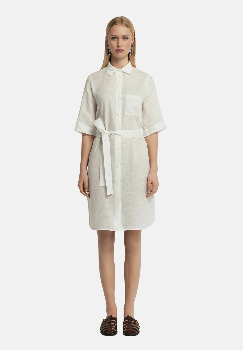 Платье-рубашка Falconeri, белый 
Платье-рубашка Falconeri, белый