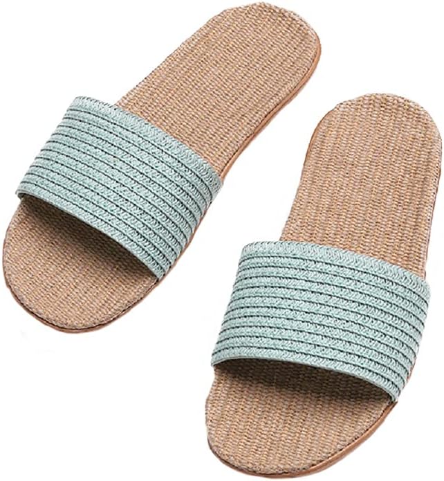 Тапочки HANDKEI из льна унисекс, летние пляжные тапочки из льна с открытым носком, противоскользящие для дома, светло-голубой
Тапочки HANDKEI из льна унисекс, летние пляжные тапочки из льна с открытым носком, противоскользящие для дома, светло-голубой