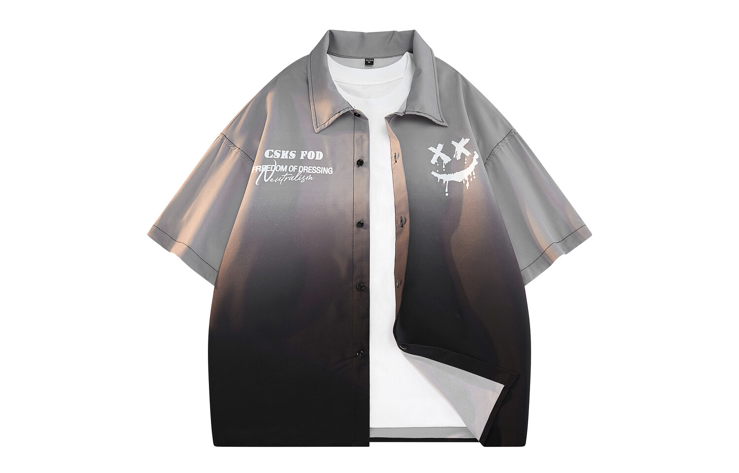 Рубашка унисекс CSKS, Черный 
Рубашка унисекс CSKS, Черный