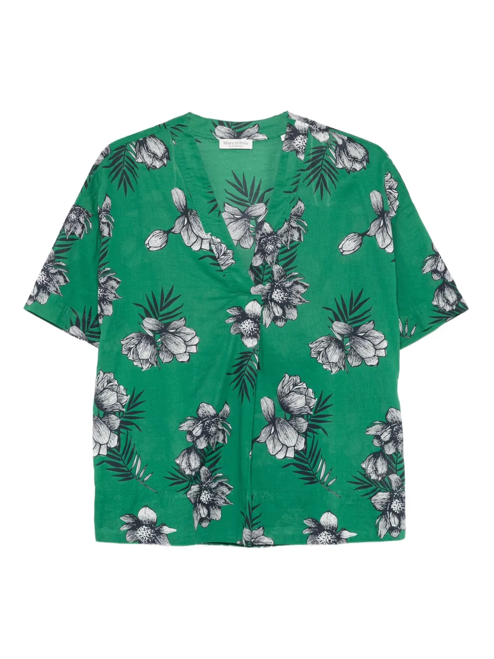 Блузка с V-образным вырезом и цветочным принтом Marc O'Polo, зеленый
Блузка с V-образным вырезом и цветочным принтом Marc O'Polo, зеленый