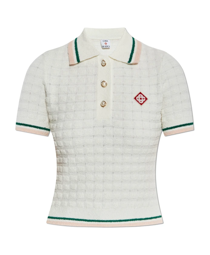 Рубашка поло с нашивкой с логотипом Casablanca, белый
Рубашка поло с нашивкой с логотипом Casablanca, белый