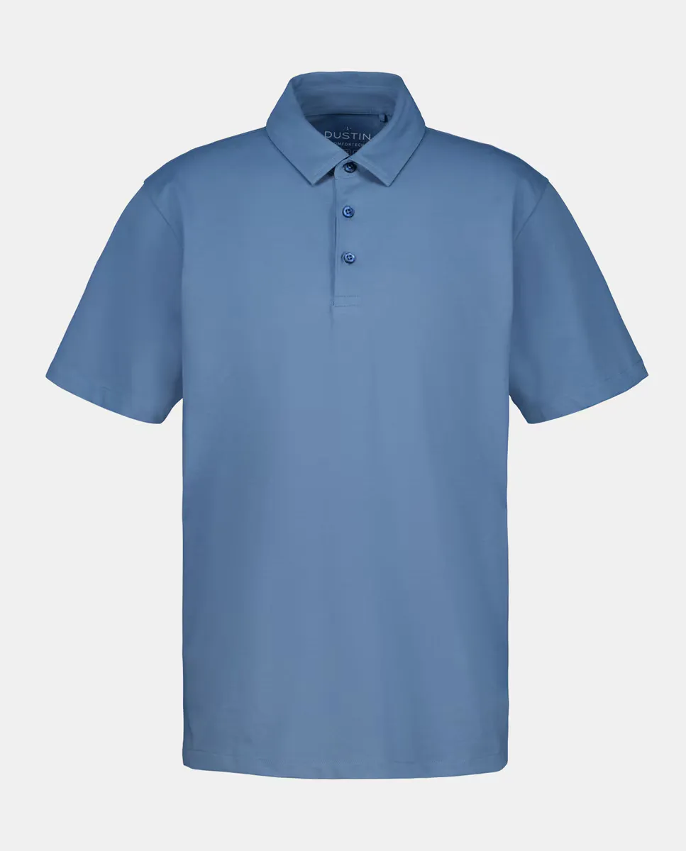 Поло с коротким рукавом, гладкая вязка, Comfortech, мужское Dustin, синий
Поло с коротким рукавом, гладкая вязка, Comfortech, мужское Dustin, синий