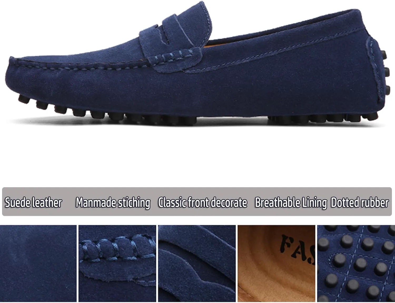Мужские лоферы WUIWUIYU, повседневные слипоны, мягкие пенни-лоферы для мужчин, легкие замшевые большие размеры, обувь для вождения, мокасины, темно-синий
Мужские лоферы WUIWUIYU, повседневные слипоны, мягкие пенни-лоферы для мужчин, легкие замшевые большие размеры, обувь для вождения, мокасины, темно-синий