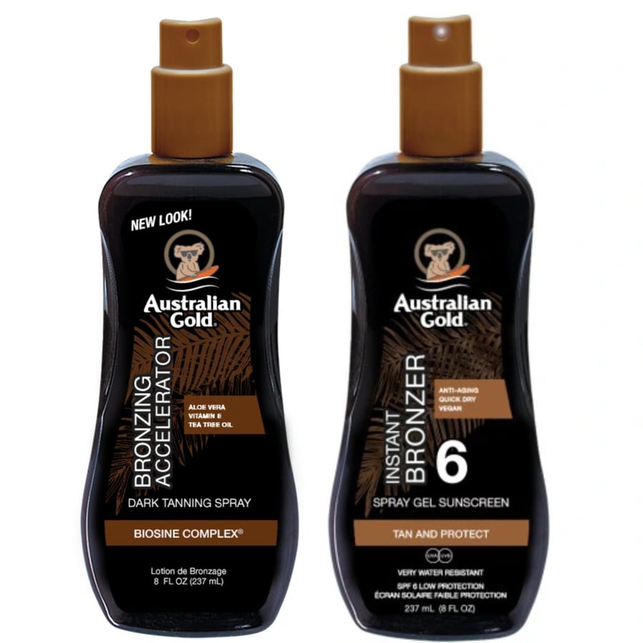 Australian Gold Spray Accelerator + Spray Gel SPF6
Australian Gold Spray Accelerator + Spray Gel SPF6