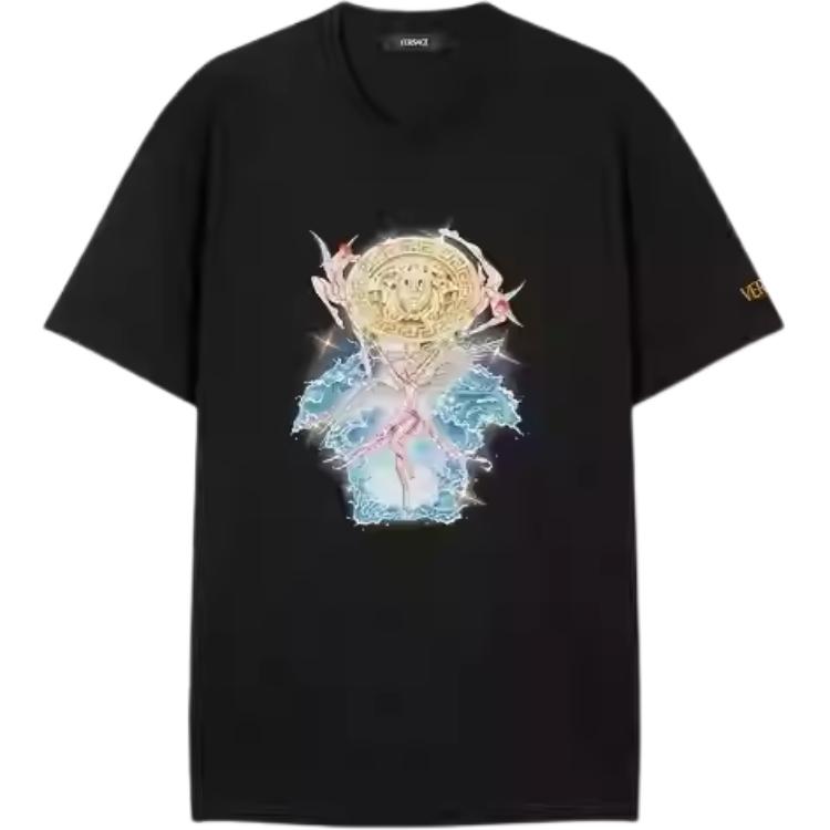 VERSACE Футболка мужская черная, Черный, VERSACE Футболка мужская черная
VERSACE Футболка мужская черная, Черный, VERSACE Футболка мужская черная