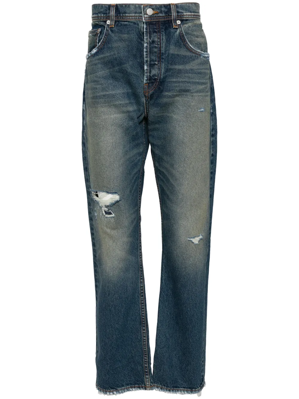 Джинсы с эффектом потертости Enfants Riches Déprimés, синий
Джинсы с эффектом потертости Enfants Riches Déprimés, синий