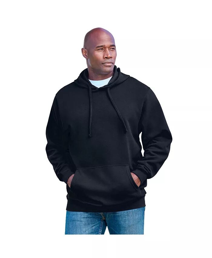 Мужской флисовый пуловер с капюшоном для больших и высоких KingSize, черный
Мужской флисовый пуловер с капюшоном для больших и высоких KingSize, черный