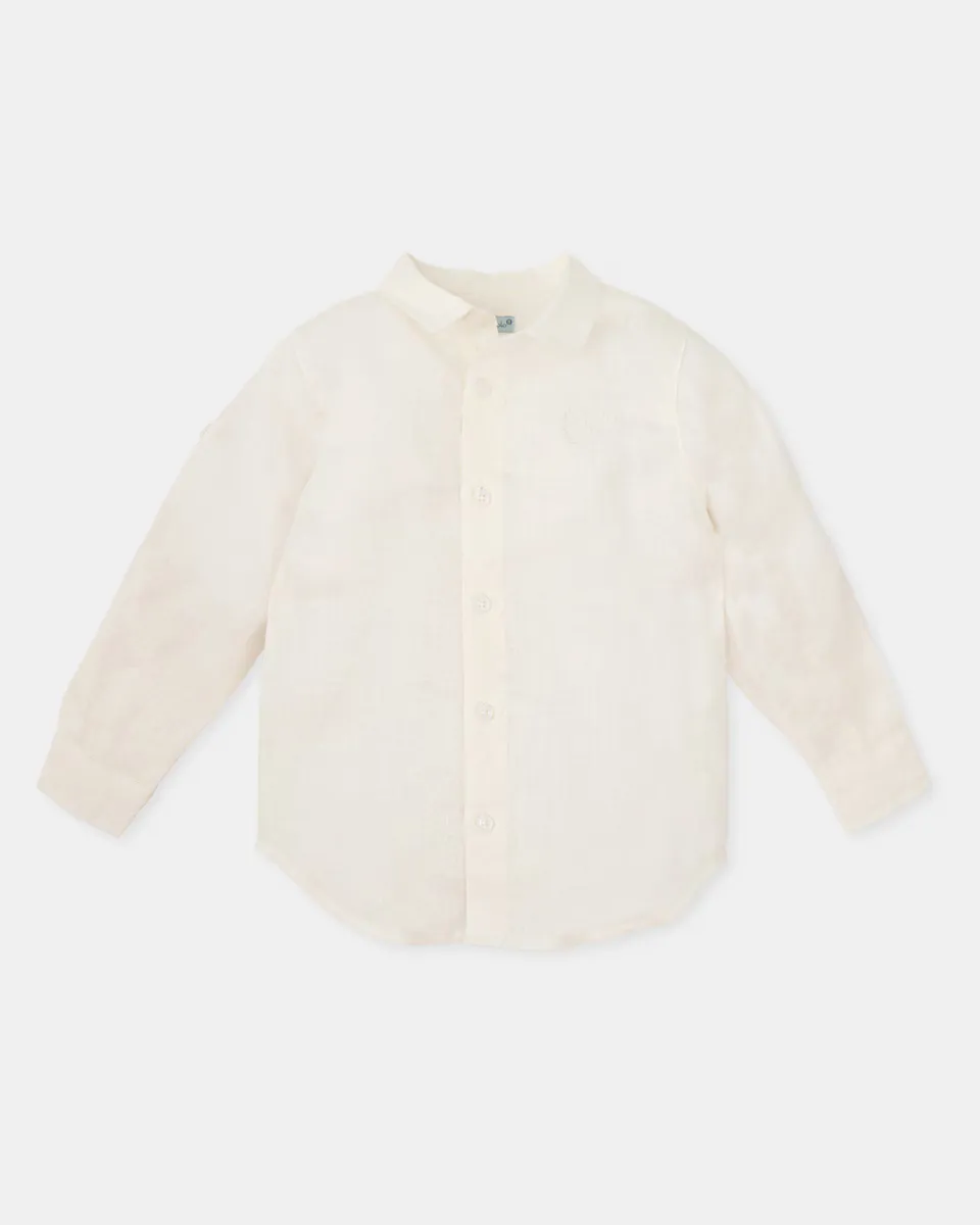 Льняная рубашка для мальчиков с длинным рукавом Tutto Piccolo, белый
Льняная рубашка для мальчиков с длинным рукавом Tutto Piccolo, белый