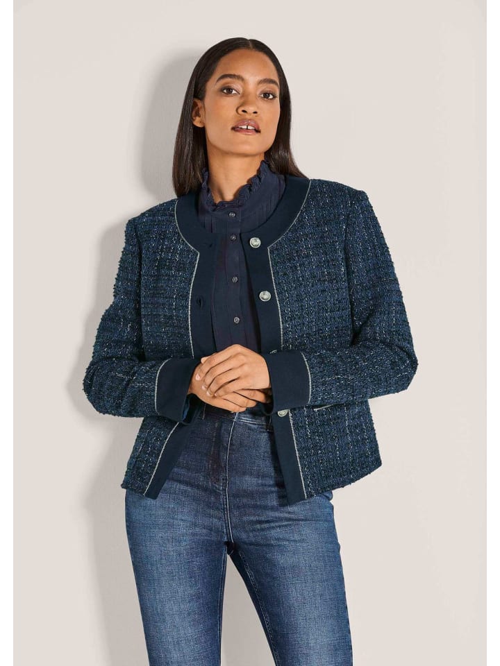 MADELEINE Элегантный укороченный женский блейзер темно-синего / кремового / меланжевого цвета
MADELEINE Элегантный укороченный женский блейзер темно-синего / кремового / меланжевого цвета