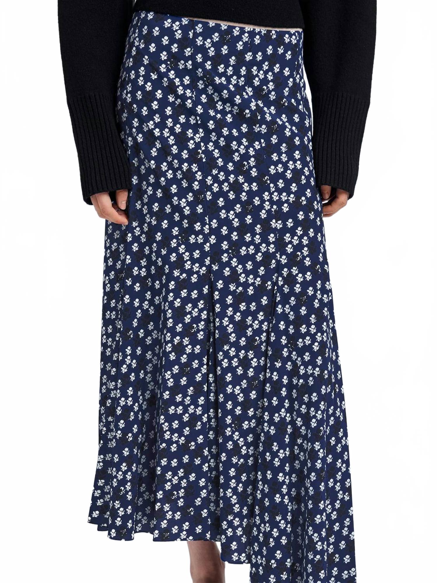 Юбка Джоэль из набивного шелкового вискозы в синем мультиколоре Proenza Schouler 
Юбка Джоэль из набивного шелкового вискозы в синем мультиколоре Proenza Schouler