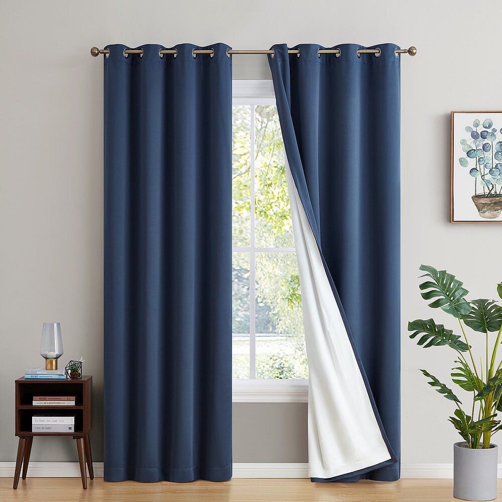THD Virginia 100% затемняющие панели для штор с люверсами — набор из 2 шт., цвет Navy Blue
THD Virginia 100% затемняющие панели для штор с люверсами — набор из 2 шт., цвет Navy Blue
