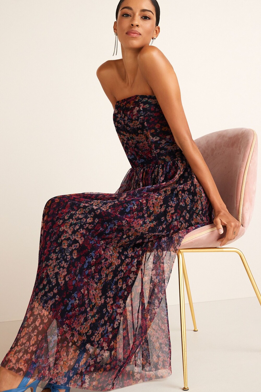 Сетчатое платье миди Boobtube с корсетной вставкой Next, синий
Сетчатое платье миди Boobtube с корсетной вставкой Next, синий