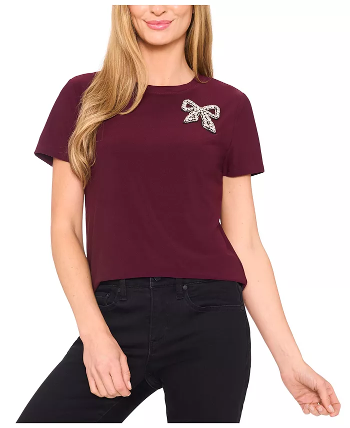 Женская футболка с декоративным бантом Cece, красный
Женская футболка с декоративным бантом Cece, красный