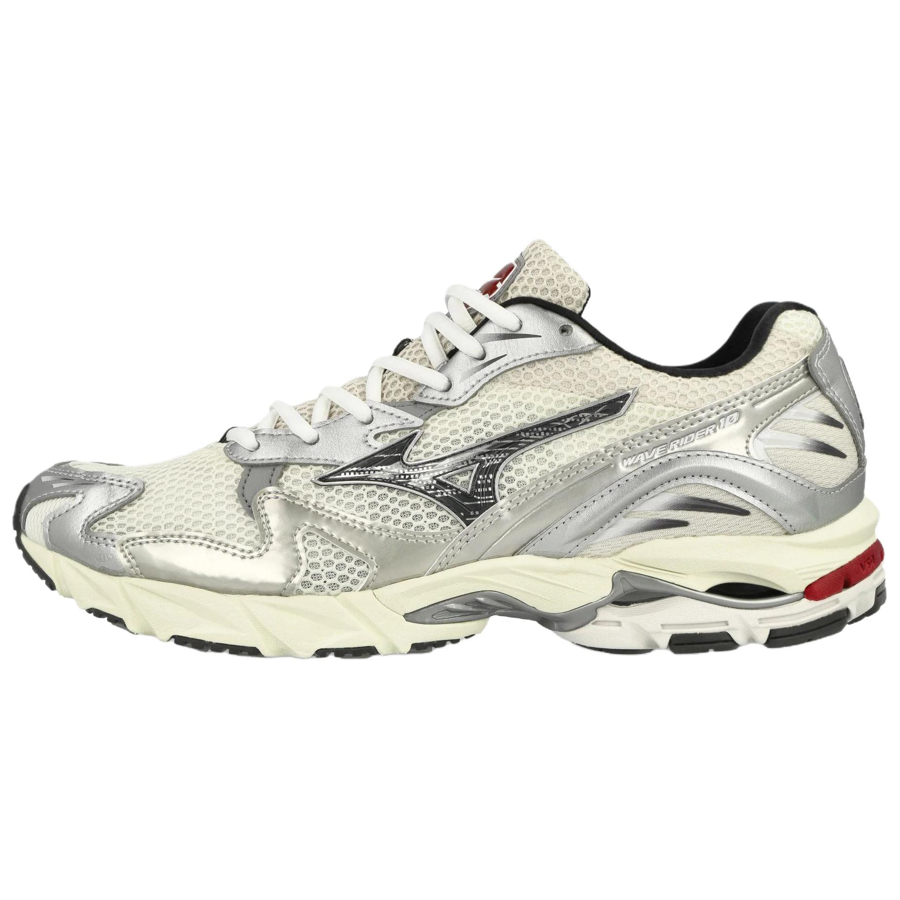 Mizuno Wave Rider 10 White Black Rythmic Red
Mizuno Wave Rider 10 White Black Rythmic Red