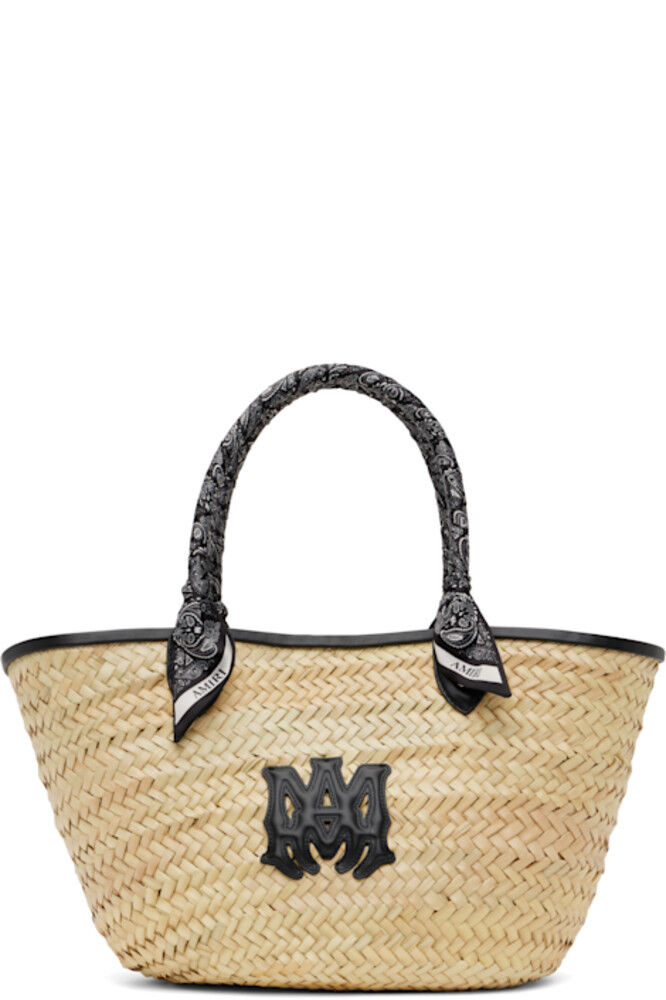 Сумка-тоут MA Raffia Macro бежевого и черного цвета AMIRI
Сумка-тоут MA Raffia Macro бежевого и черного цвета AMIRI