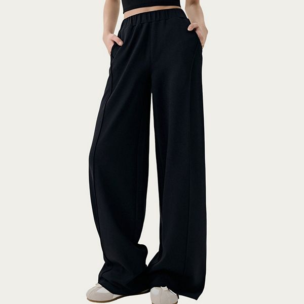 Женские брюки с высокой талией и широкими штанинами из мягкой эластичной ткани Anna-Kaci, Black
Женские брюки с высокой талией и широкими штанинами из мягкой эластичной ткани Anna-Kaci, Black