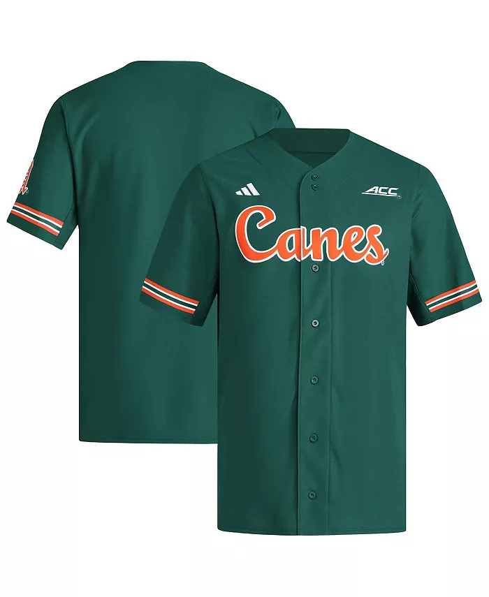 Мужская зеленая реверсивная бейсбольная джерси Miami Hurricanes в ретро-стиле с полной застежкой на пуговицы adidas
Мужская зеленая реверсивная бейсбольная джерси Miami Hurricanes в ретро-стиле с полной застежкой на пуговицы adidas